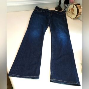 Citizens of Humanity Dark Wash Ava Size 29 Distressed Straight Leg NWOT